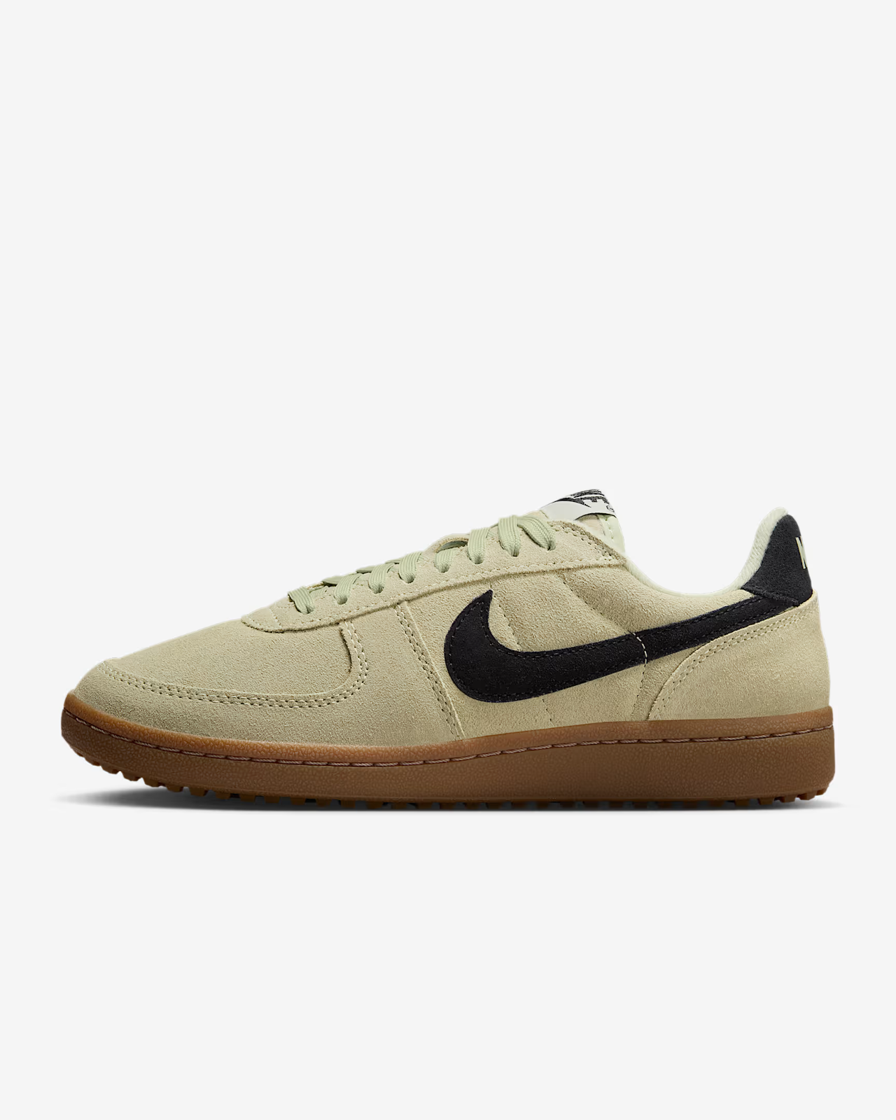 IF1743-301 Nike Field General Suede Shoes Olive Aura Gum Dark Brown (Women's)