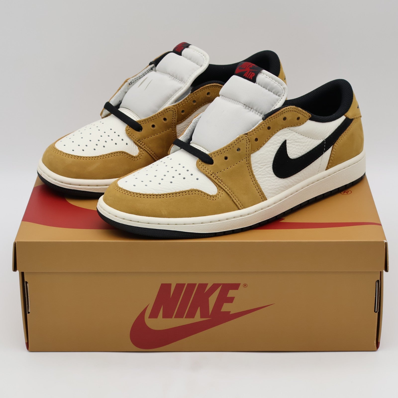 CZ0790-107 Nike Air Jordan 1 Low OG Rookie of the Year Sail and Golden (Men's)
