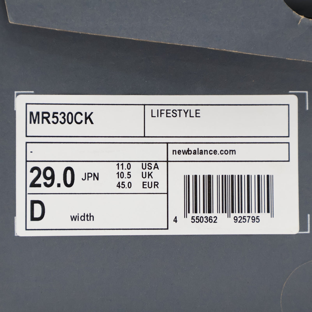 MR530CK New Balance 530 Gray  (Men's)