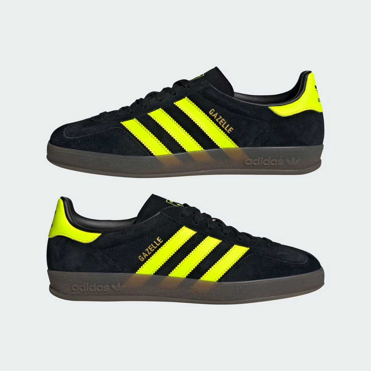 JR3841 adidas Originals Gazelle Indoor Core Black Solar Yellow Cloud   (Men's)