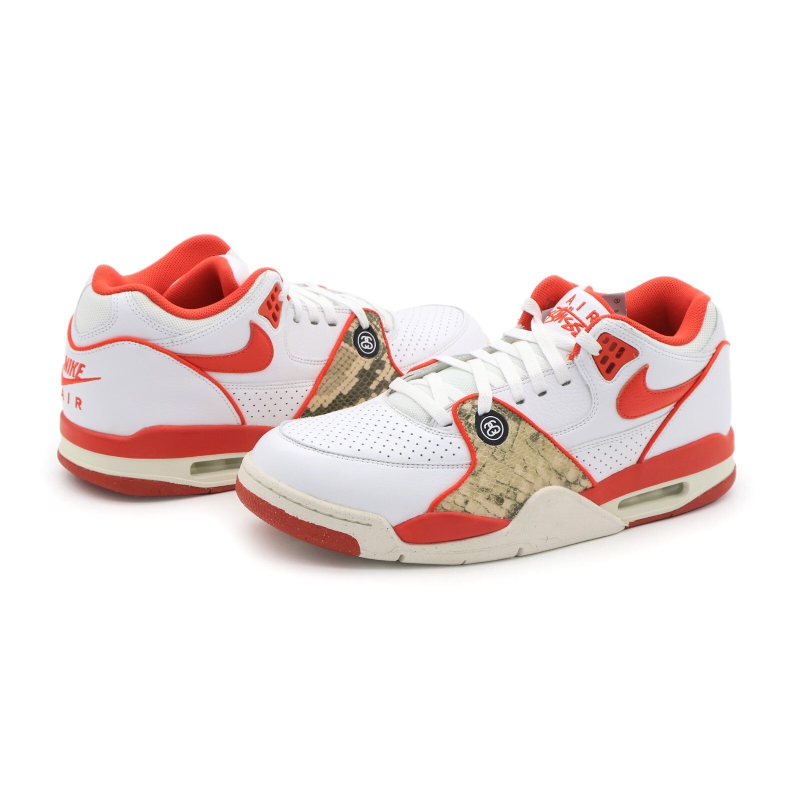 FD6475-101 Stussy Nike Air Flight 89 Low SP White Habanero Red Sail (Men's)