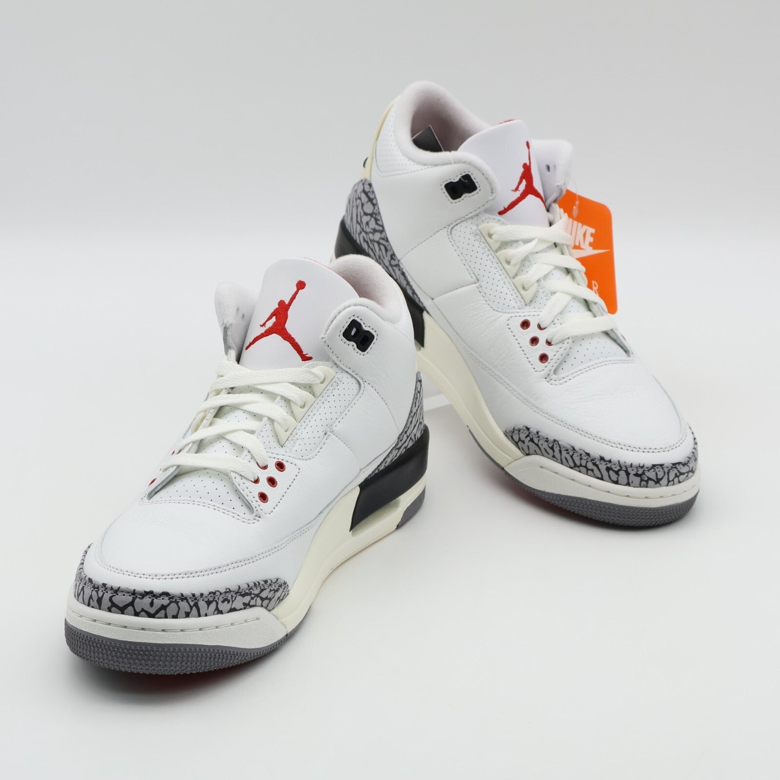 DN3707-100 Nike Air Jordan 3 Retro White Cement Reimagined Fire Red (Men's)