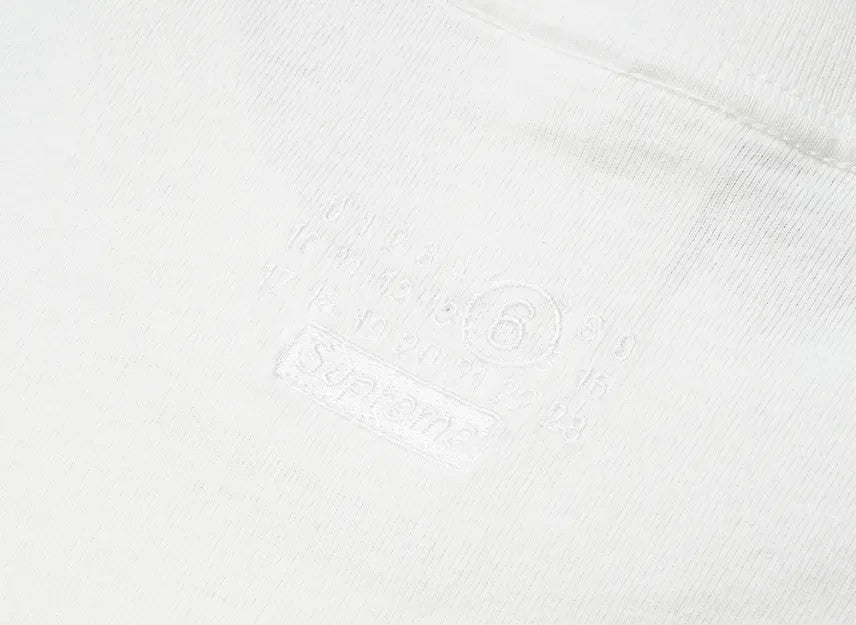 Supreme x MM6 Maison Margiela Money S/S Top "White"