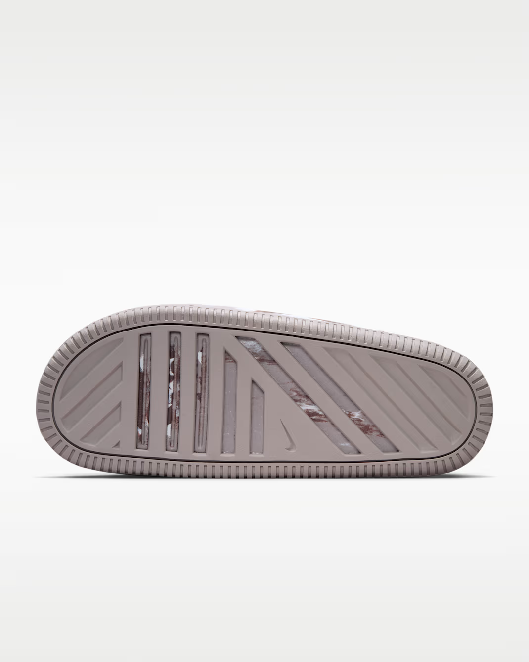 II7271-102 Nike Calm 2.0 Slide "Sail/Mink Brown" (Women's)