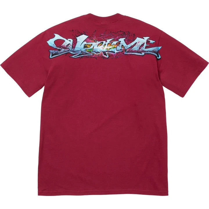 Supreme Tag Tee Cardinal