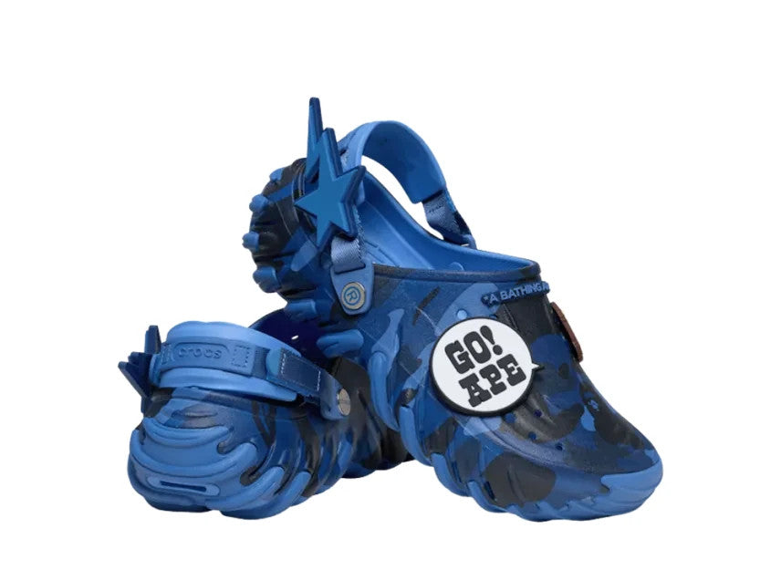 819114 A BATHING APE x Crocs Echo RO Clog "Powder Blue" (Men's)
