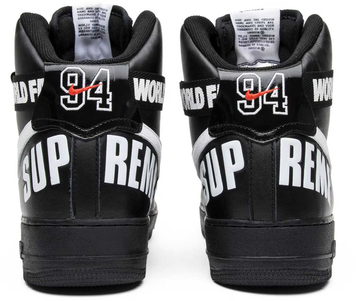 698696-010 Nike Air Force 1 High Supreme Special "Black/White" (Men's)