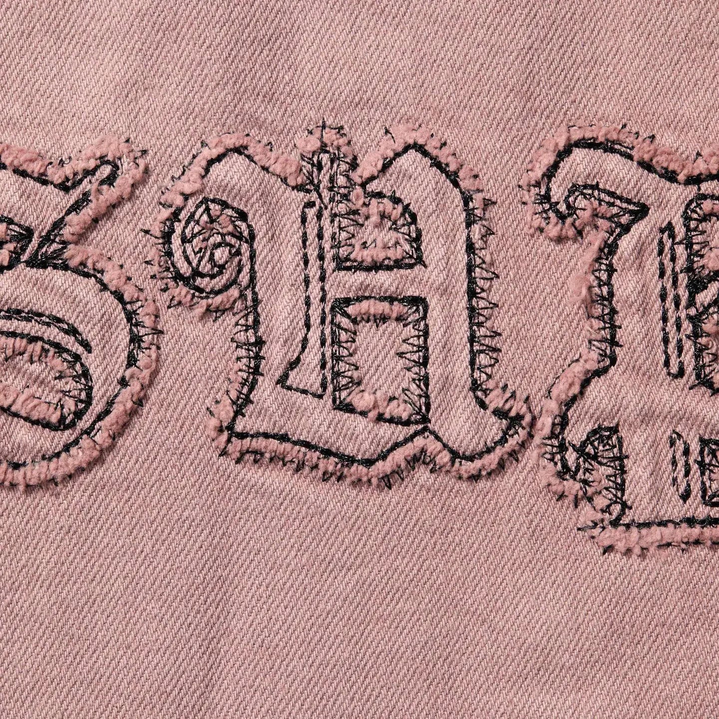 Supreme Hooded Denim Shirt Dusty Pink
