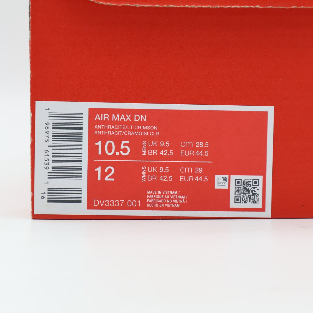 DV3337-001 Nike Air Max DN Anthracite Light Crimson Dark Smoke Grey (Men's)