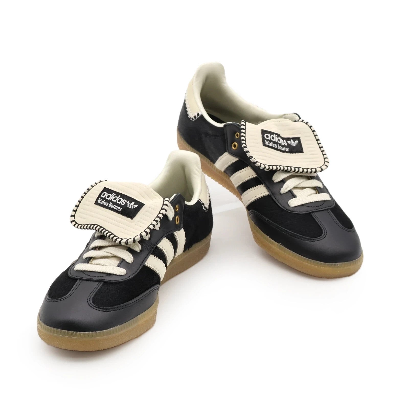 IE0580 Wales Bonner adidas Samba Pony Tonal Low Core Black Cream White (Men's)