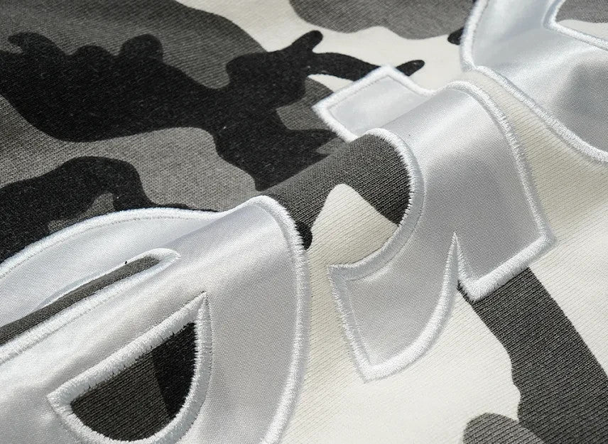 Supreme Satin Applique Hooded Sweatshirt (26SS) "Snow Camo"