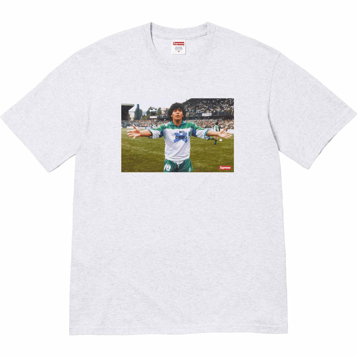 Supreme Maradona Tee Grey