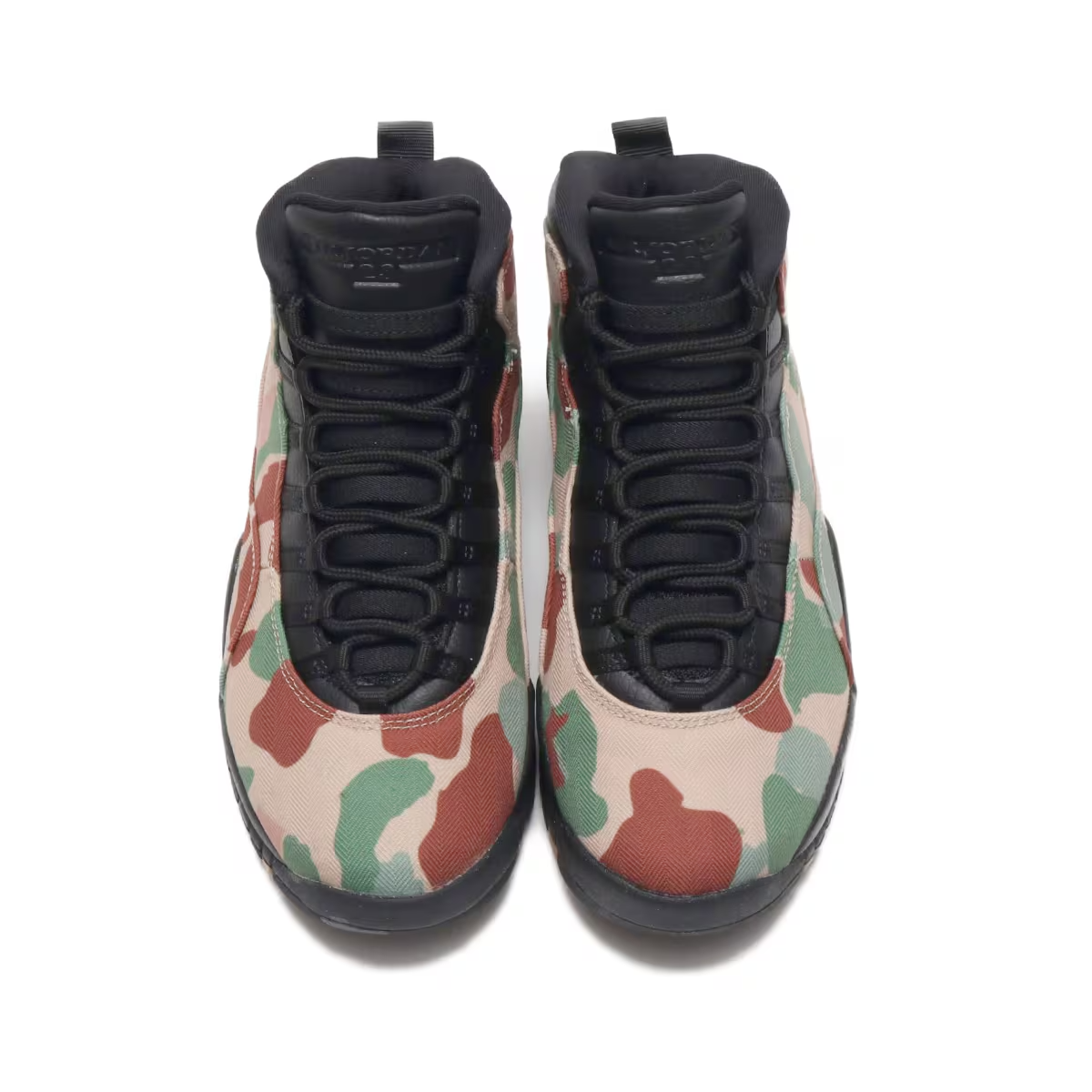 310805-200 Nike Air Jordan 10 Retro "Duck Camo" Black/Clay (Men's)