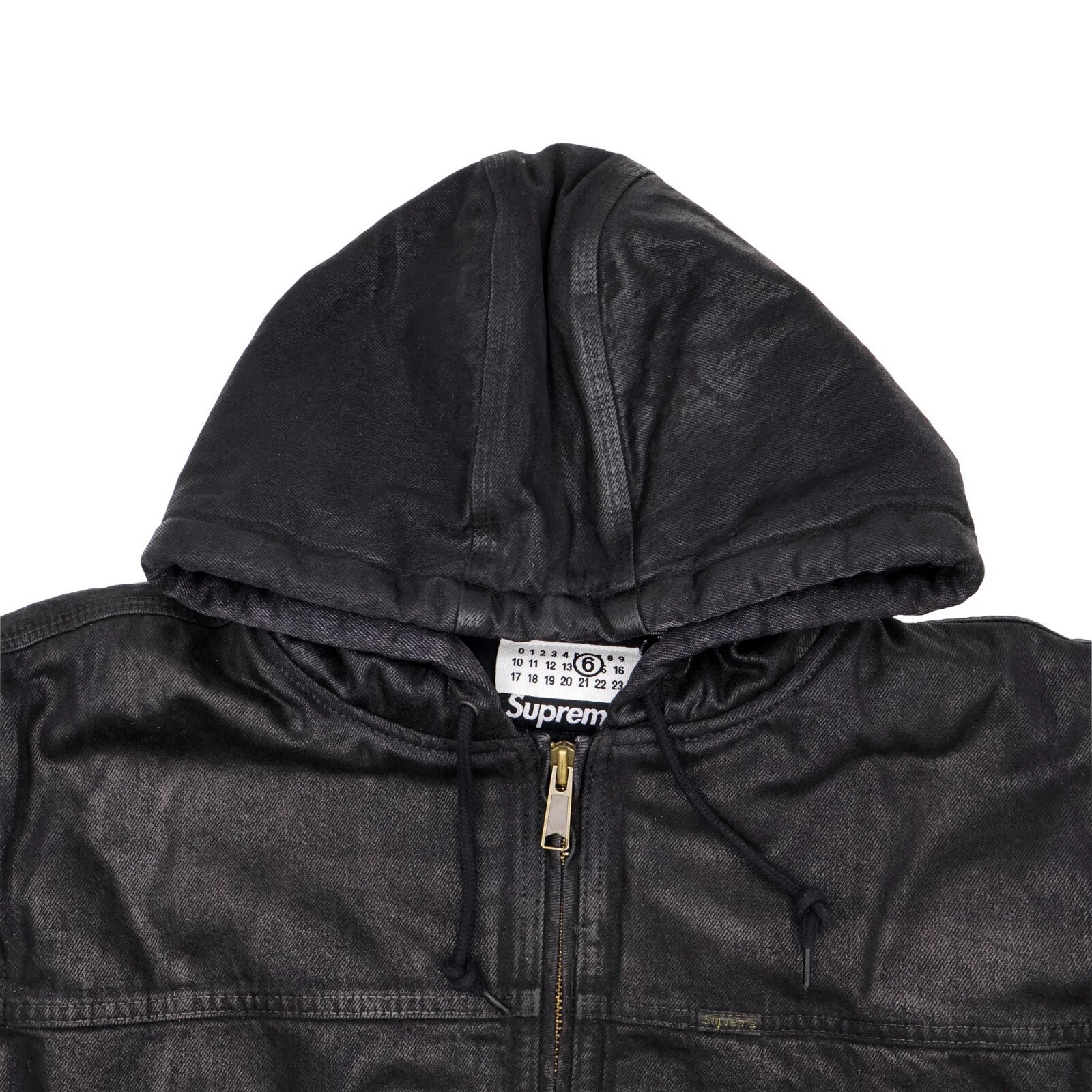 Supreme x MM6 Maison Margiela Foil Hooded Work Jacket Black