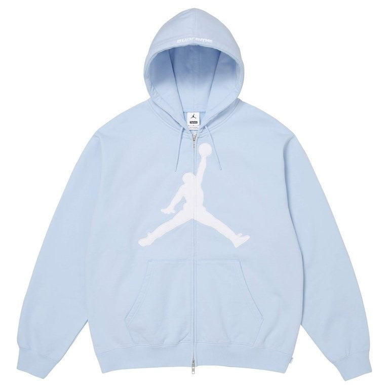 Supreme x Jordan Hooded Sweatshirt Light Blue
