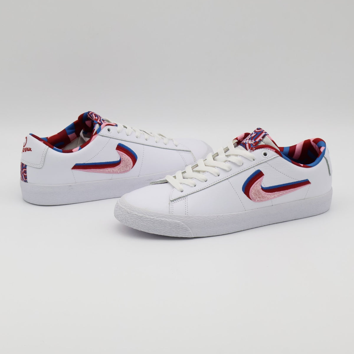 CN4507-100 Parra Nike SB Blazer Low White Red Pink (Men's)