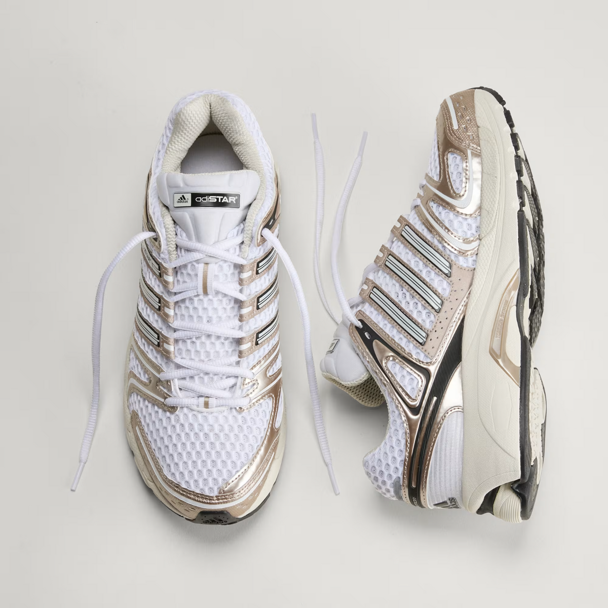 KI4470 Adidas Adistar Control 5 "Cloud White/Orbit Grey/Champagne Met" (Men's)