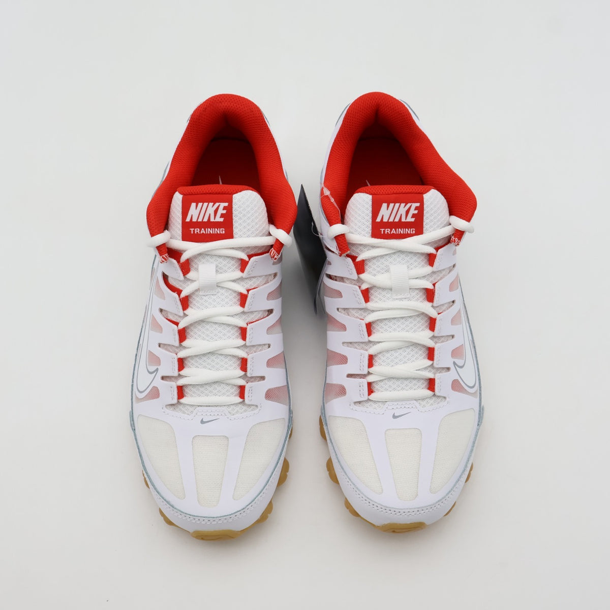 621716-103 Nike Reax 8 TR White Wolf Grey Chile Red White (Men's)