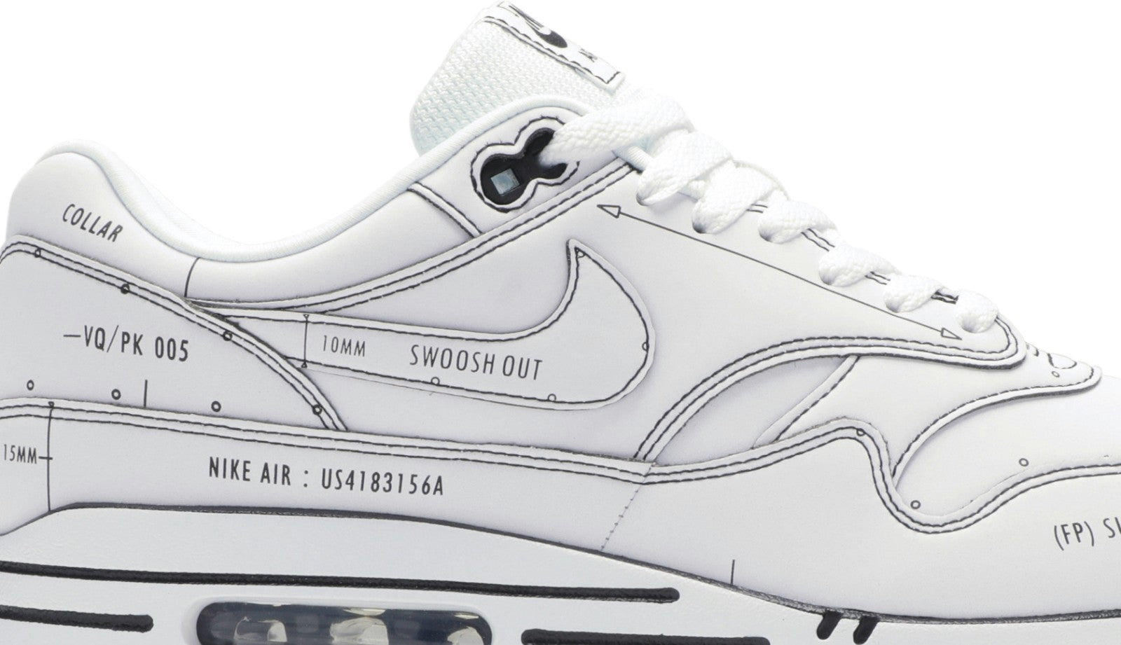 CJ4286-100 NIKE AIR MAX 1 "TINKER SCHEMATIC WHITE" (Men's)