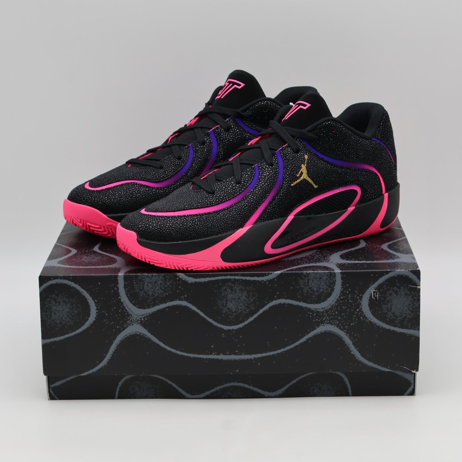 IR0074-003 Nike Jordan Tatum 4 PF Smooth Soul Volume 2 Black Hyper Pink (Men's)