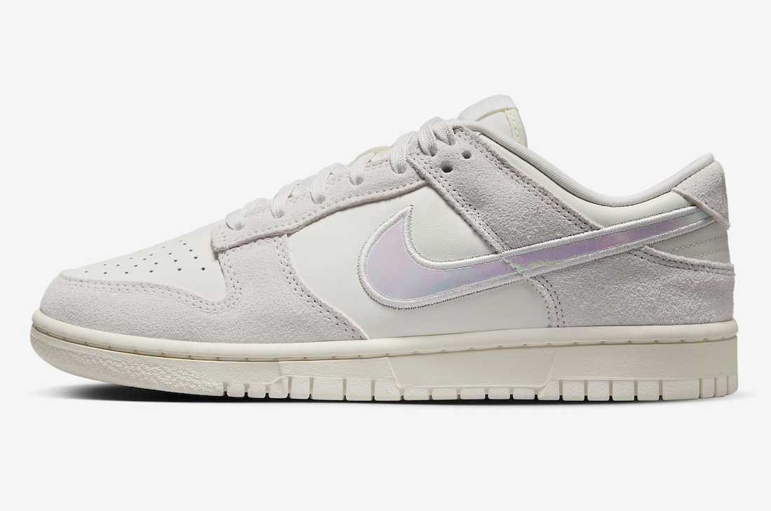 HF5074-133 Nike Dunk Low Iridescent Swoosh (Women's)