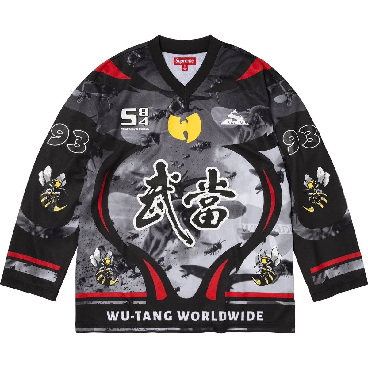 Supreme Wu-Tang Clan Hockey Jersey Black