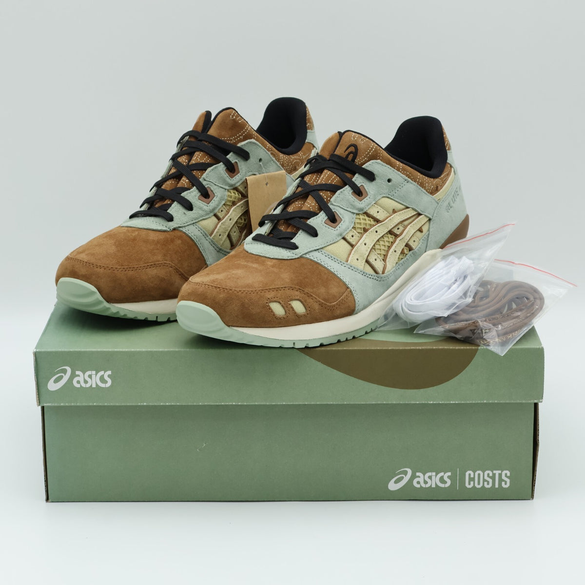 1201A937-200 COSTS Asics Gel-Lyte 3 OG Cane Vine Brown Pea Green (Men's)