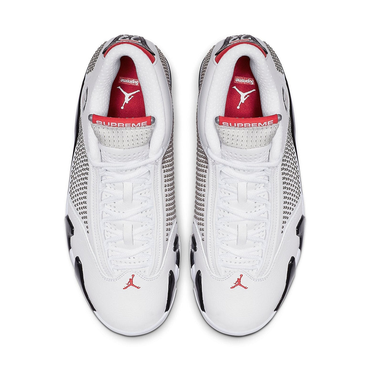 BV7630-106 Supreme Nike Air Jordan 14 Retro White University Red (Men's)