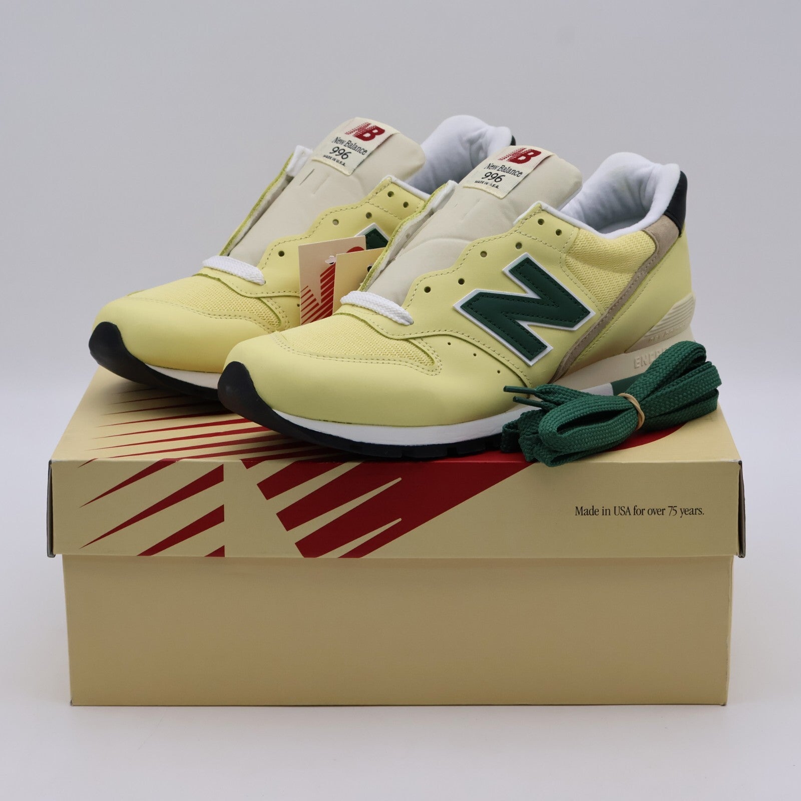 U996TD New Balance 996 Green Yellow Made in USA (Men's)