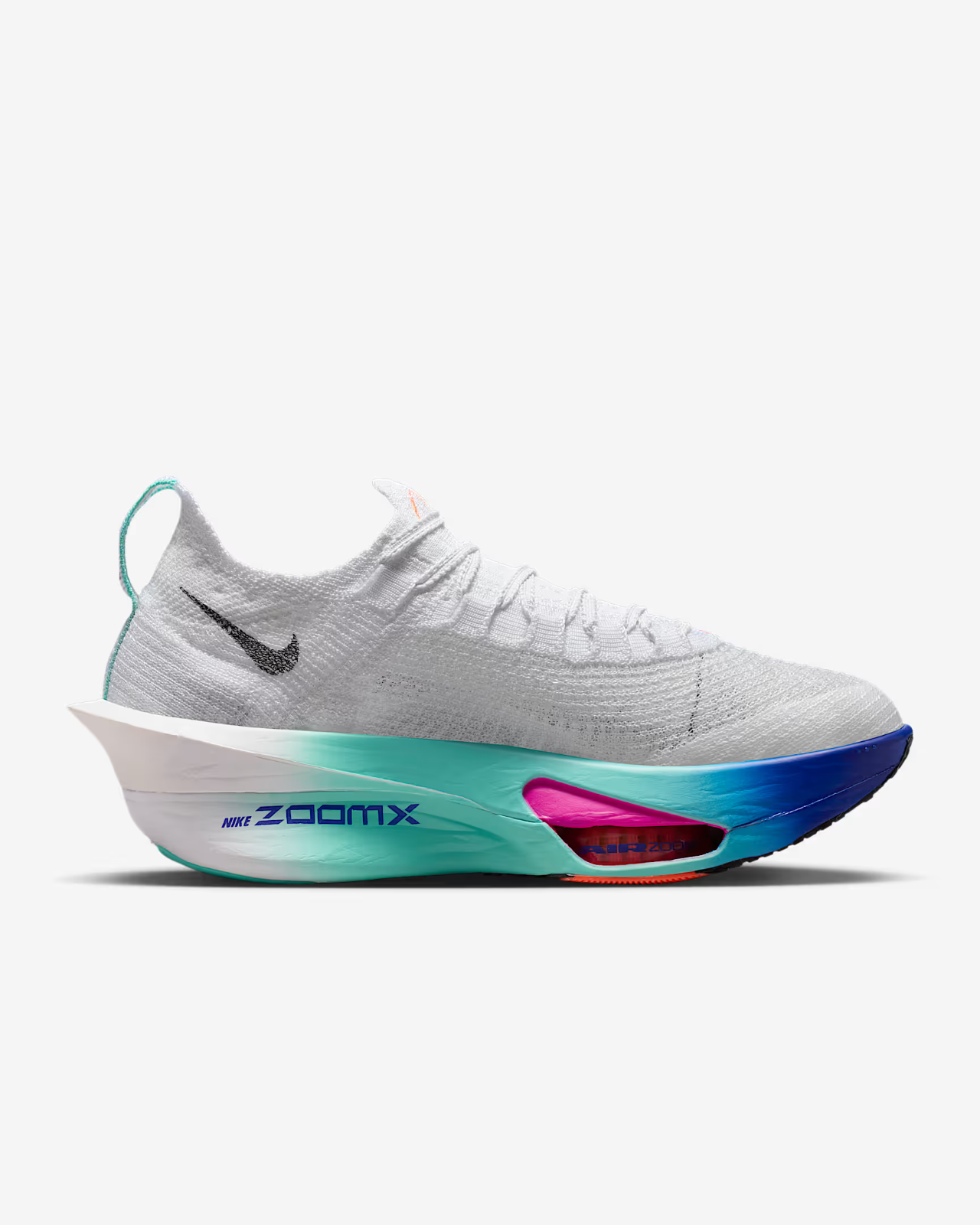 FD8315-104 Nike Alphafly 3 White Hyper Turquoise Concord Black (Women's)