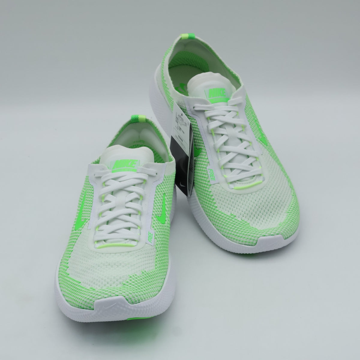 HF1078-102 Nike Free 2025 White Barely Volt Green Strike (Men's)