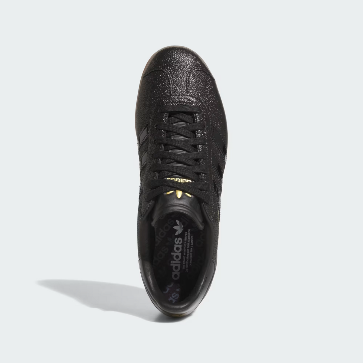 JI4157 adidas Gazelle Lux Spikeless Golf Core Black/Gum (Men's)