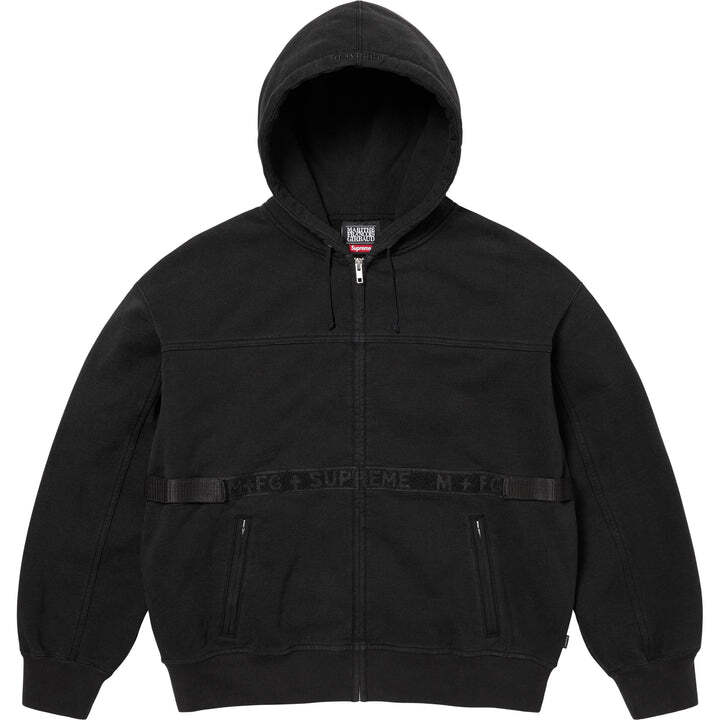 Supreme Marithe Francois Girbaud Zip Up Hooded Sweatshirt Black