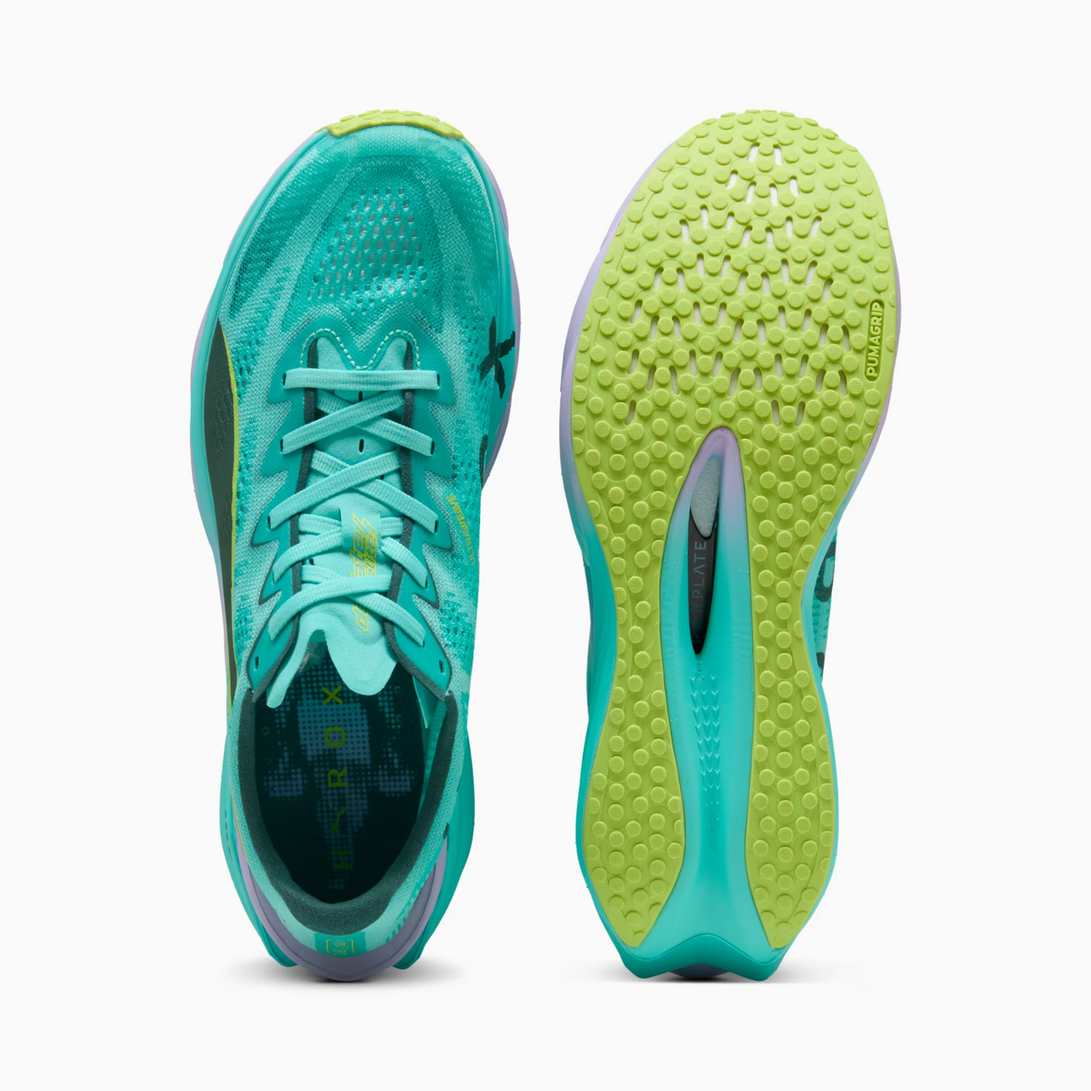 314156-01 Hyrox Ã Puma Deviate Nitro Elite 4 Intense Mint/Light Lavender (Men's)