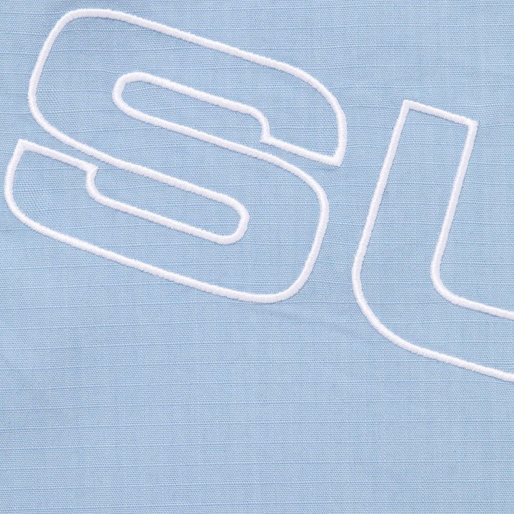 Supreme Spellout Embroidered Ripstop Track Jacket Light Blue