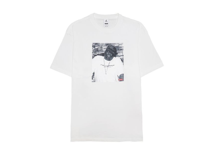 Supreme x Jordan Biggie S/S Top White