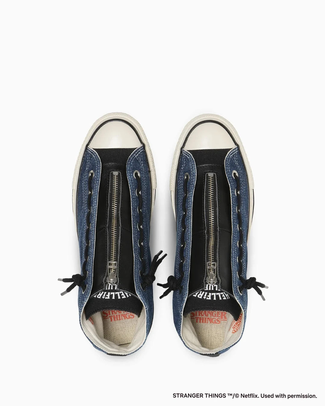 31317330 Stranger Things 5 Converse All Star Aged 87 CZ Hi Blue Black (Men's)