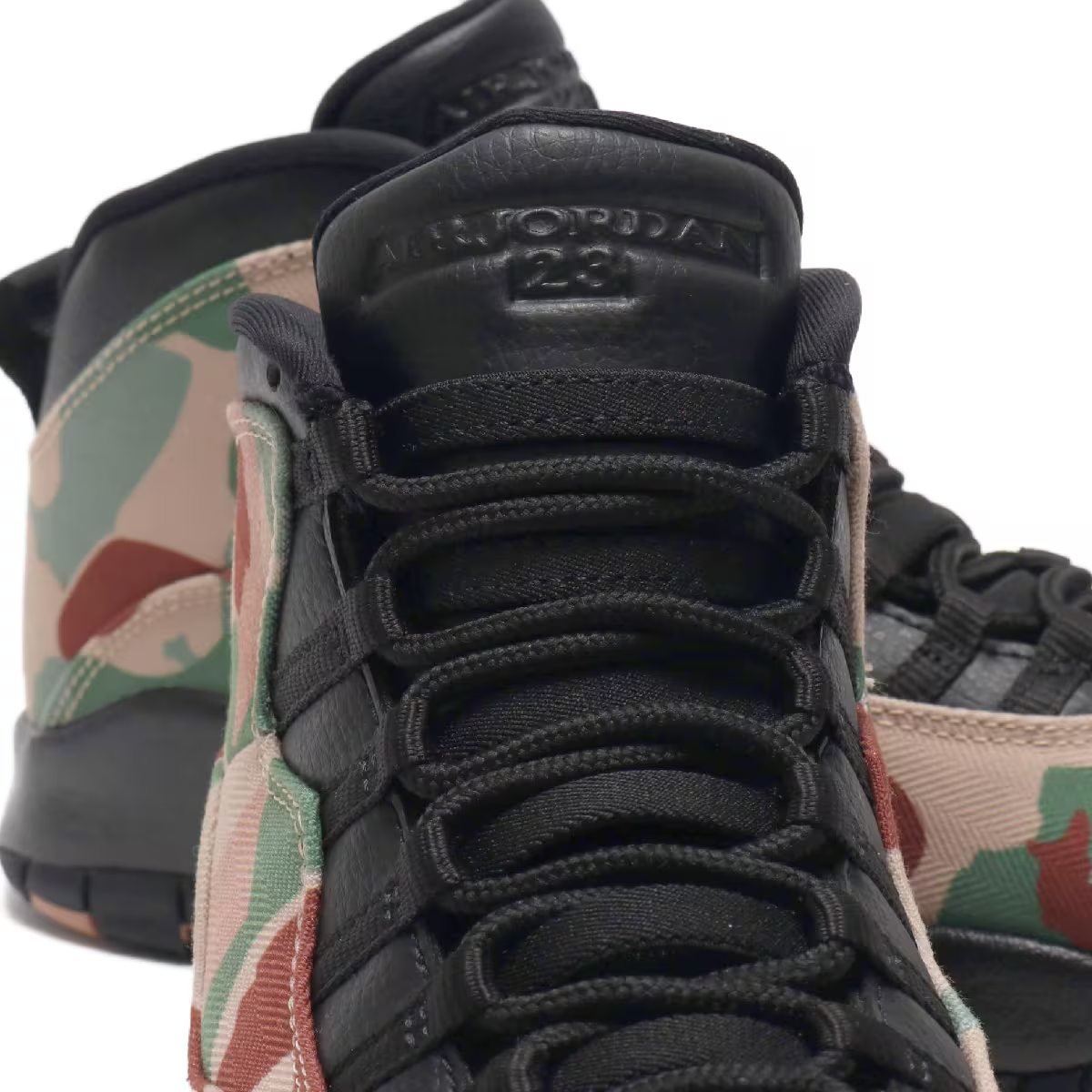 310805-200 Nike Air Jordan 10 Retro "Duck Camo" Black/Clay (Men's)