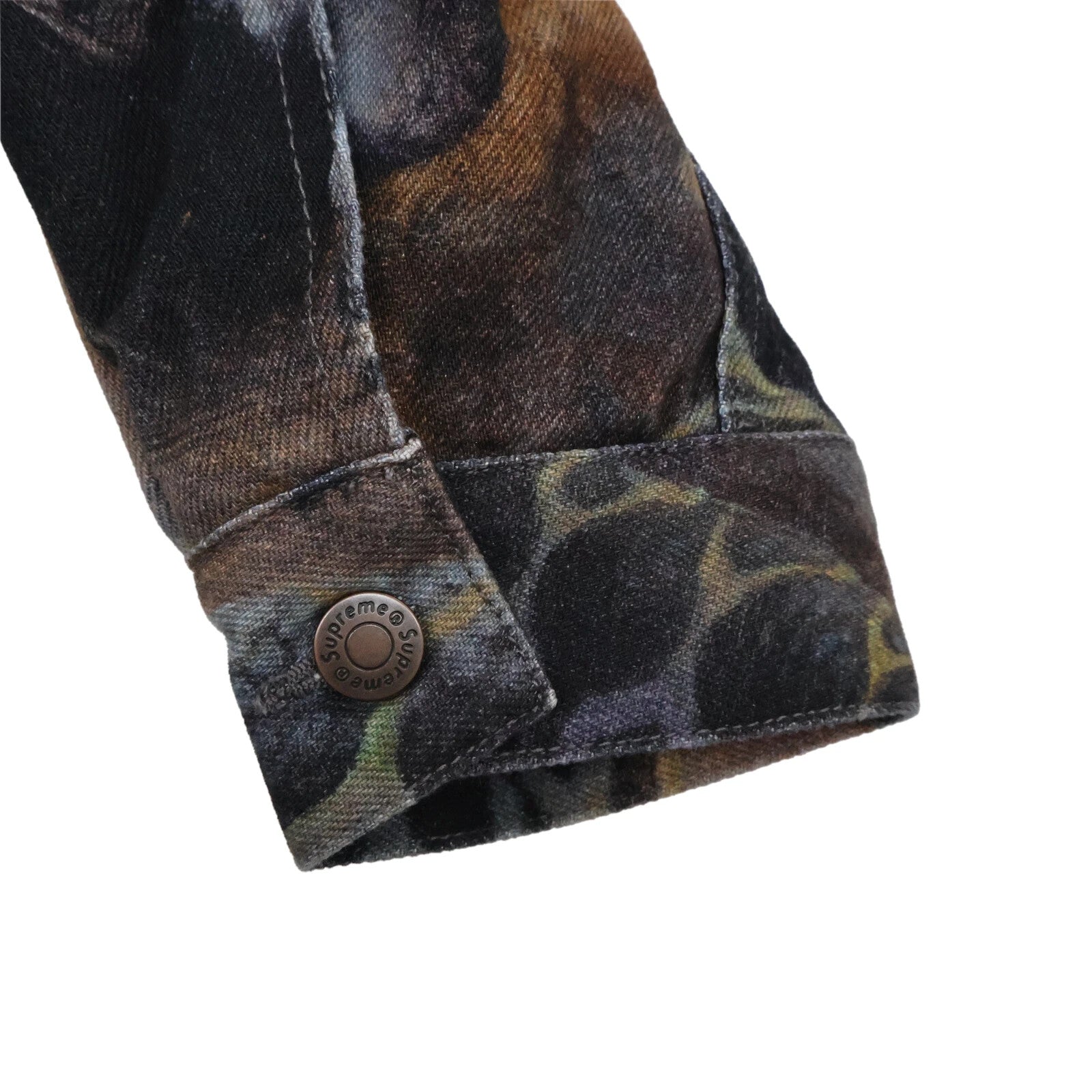 Supreme Frank Frazetta Faux Shearling Lined Trucker Jacket Multi