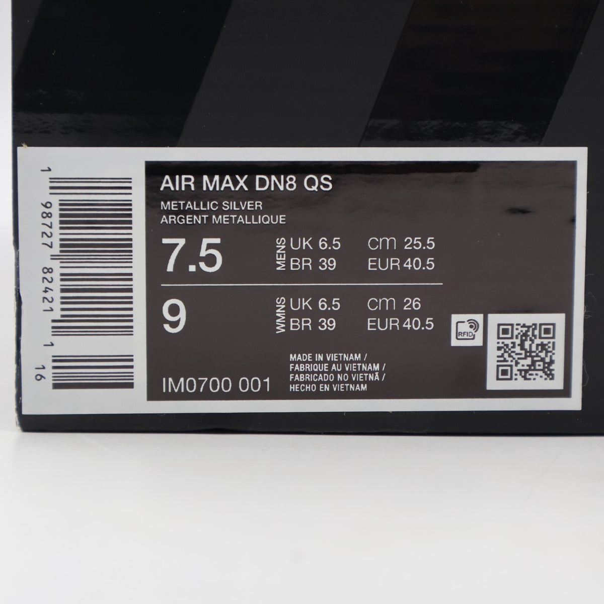 IM0700-001 Nike Air Max DN8 Metallic Silver Black (Men's)