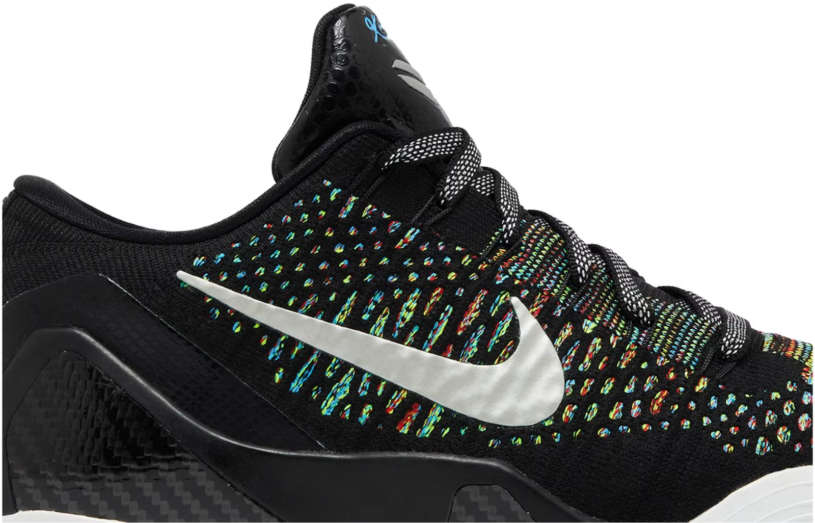 698595-009 Nike Kobe 9 Elite PRM Low HTM Milan "Black/Multi-Color" (Men's)
