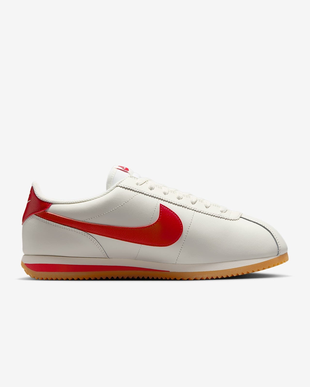 DM4044-110 Nike Cortez Leather Sail Gum Yellow University Red (Men's)