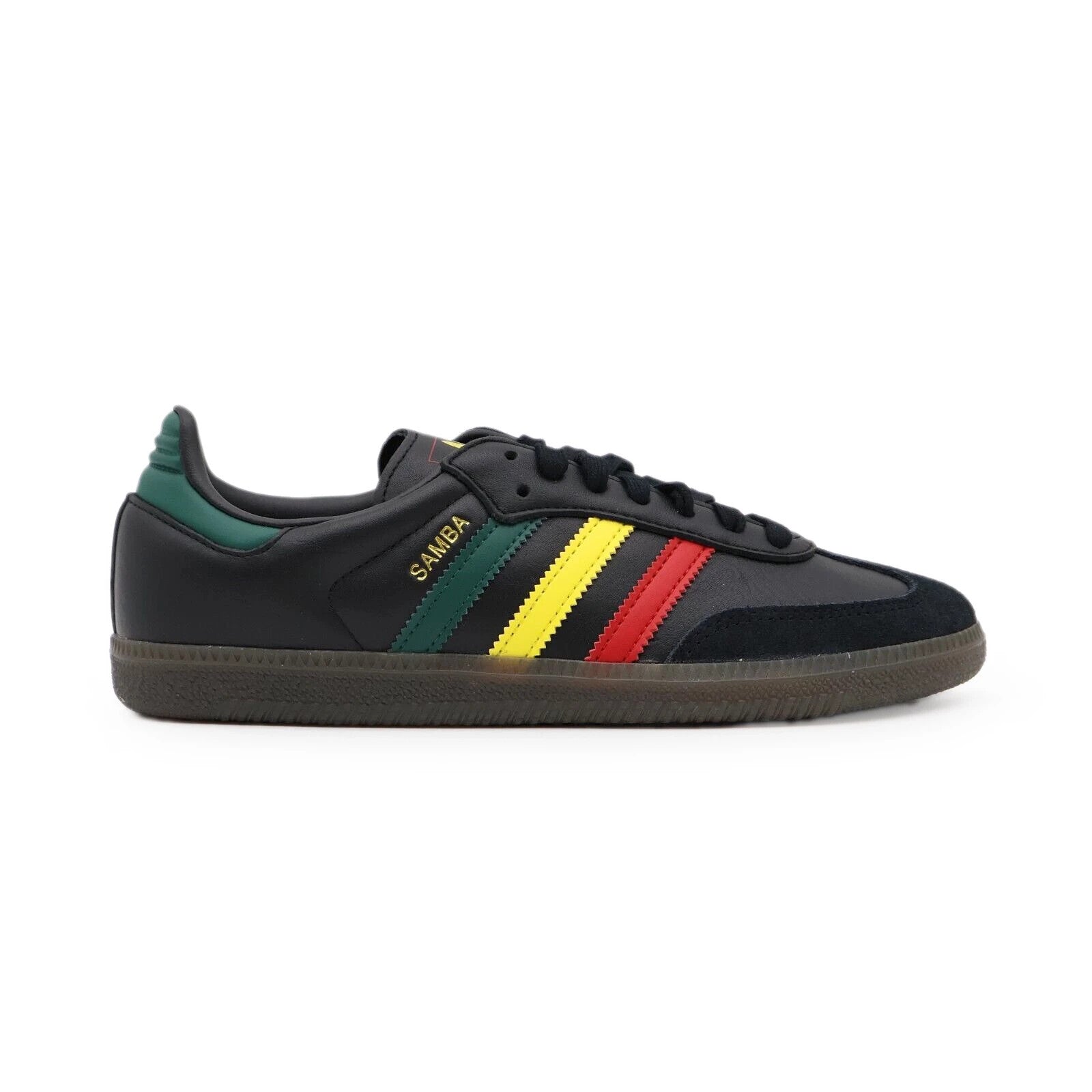 IH3119 adidas Originals Samba OG Rasta Core Black Green Yellow Red (Men's)