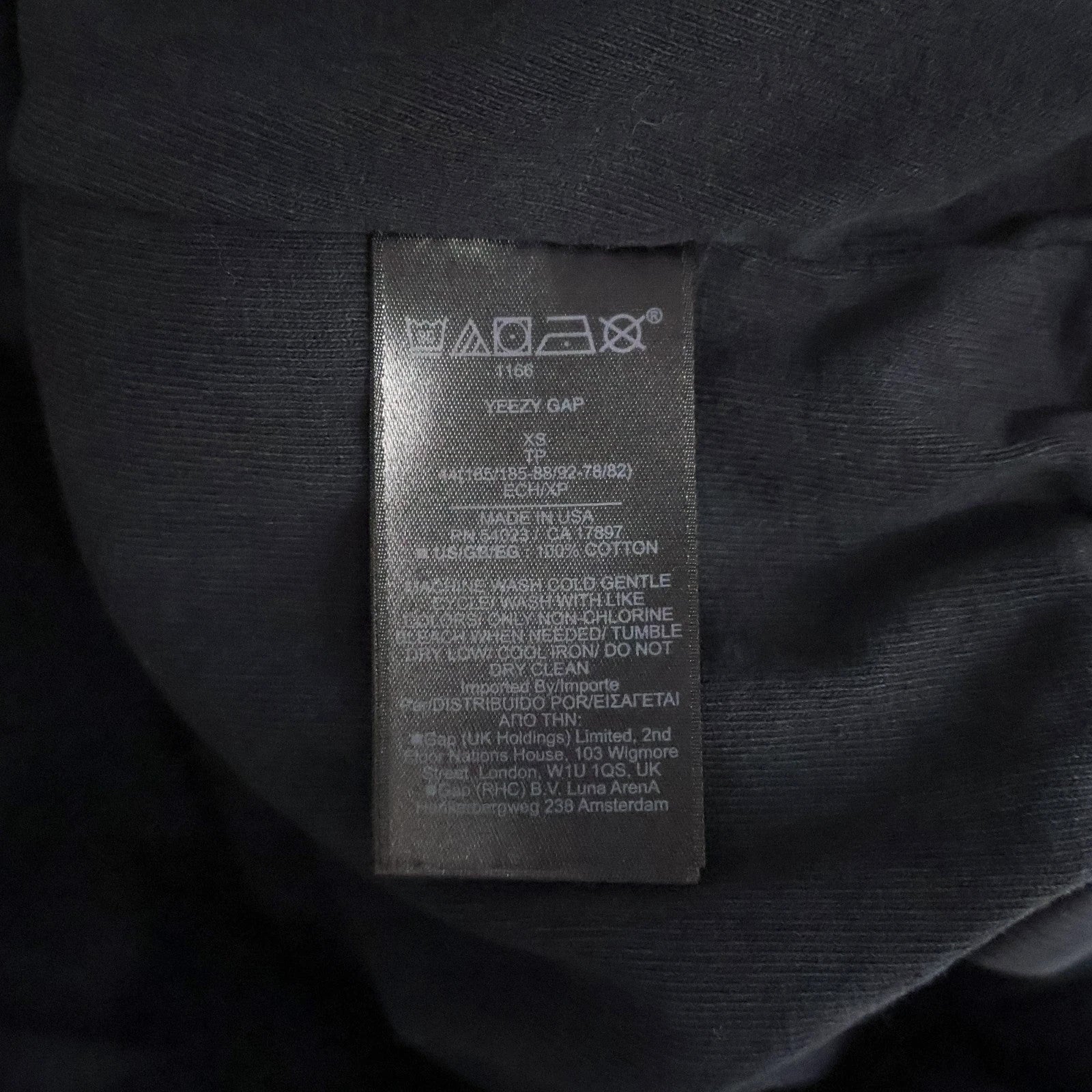 YEEZY GAP Dove Hoodie Washed Black