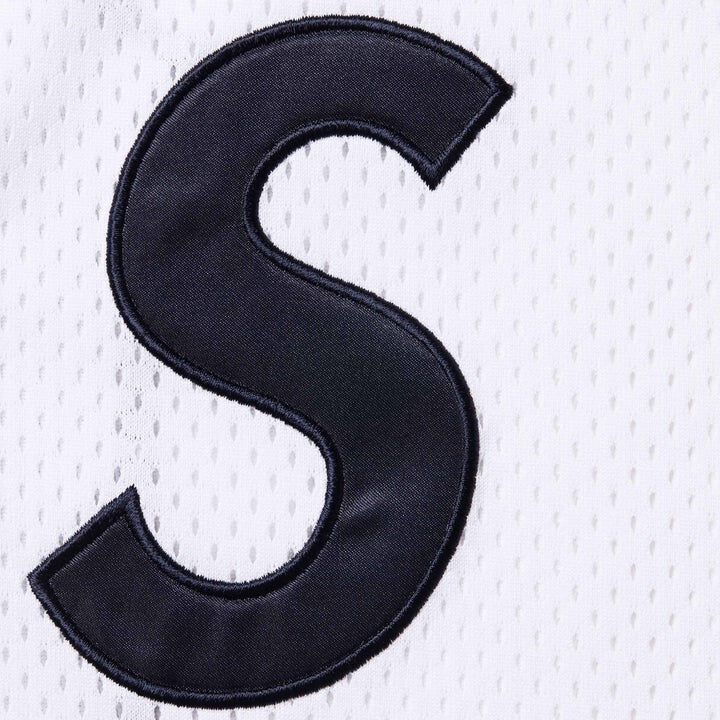 Supreme S Logo Baseball Henley White