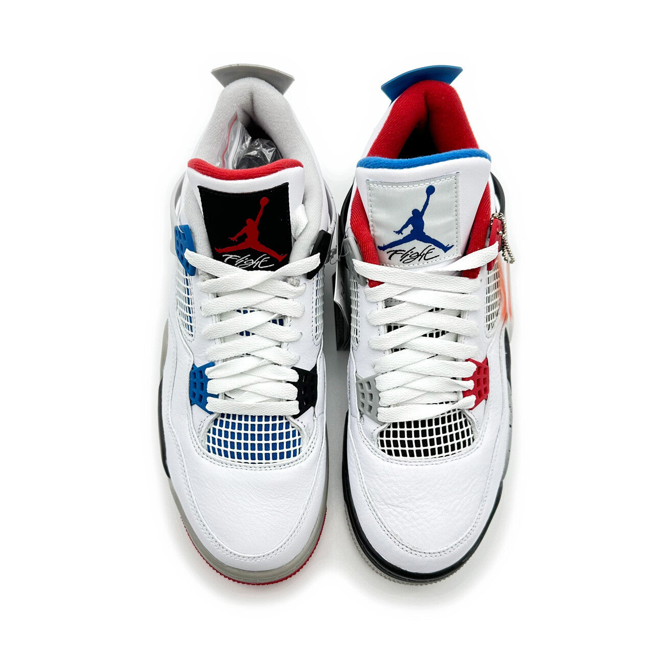 CI1184-146 Nike Air Jordan 4 Retro What The 4 Fire Red Military Blue Grey (Men's