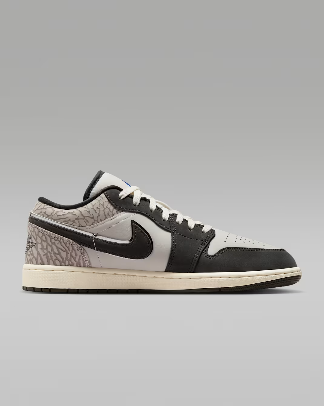 IU2268-100 Nike Air Jordan 1 Low SE V2 "Elephent Print/Sail/Deep Pewter"