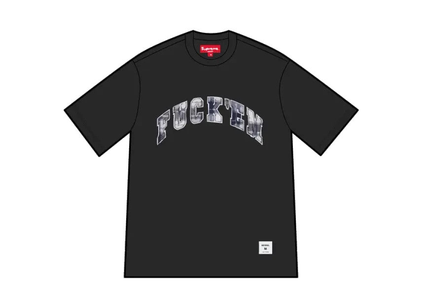 Supreme F*ck Em Plaid S/S Top "Black"