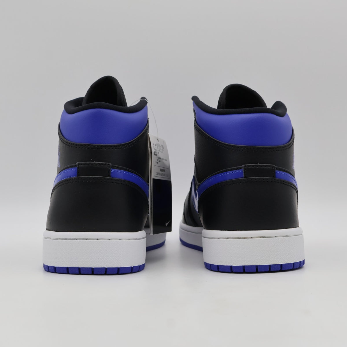 554724-068 NIKE AIR JORDAN 1 MID BLACK BLUE (Men's)