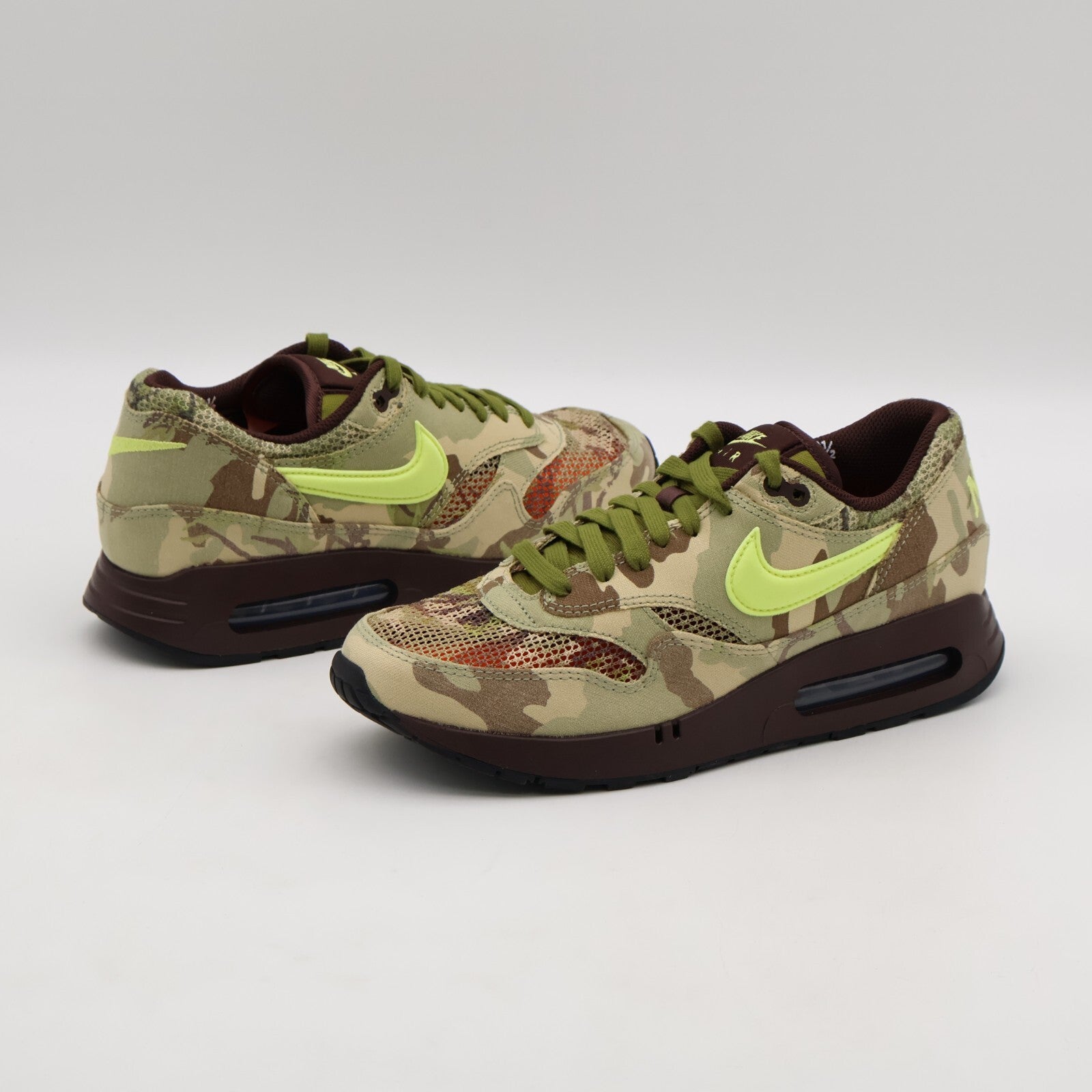 FN8358-200 Nike Air Max 1 â86 Camo and Light Lemon Twist (Men's)